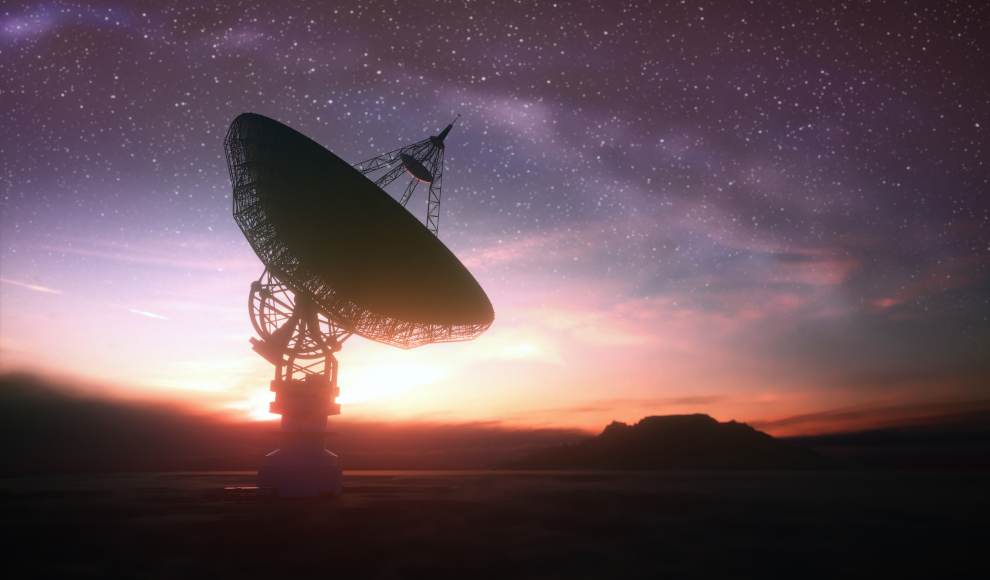 Radioteleskop sucht elektromagnetische Signale von Außerirdischen