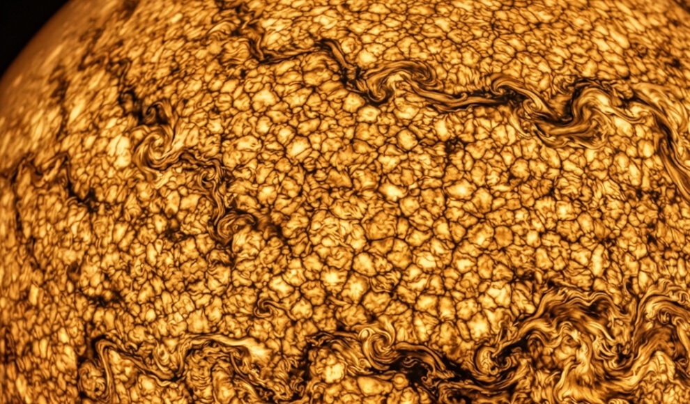 Nur 20 Kilometer kleine Wirbel bedecken die gesamte Sonne