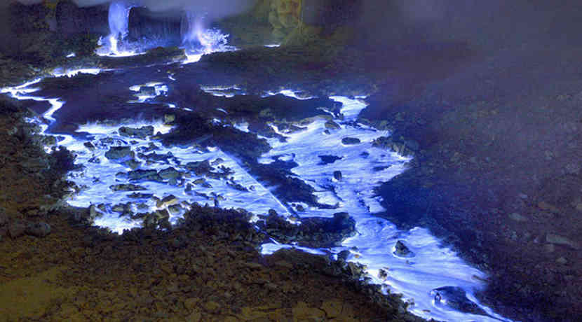 Kawah Ijen Blaue Lava