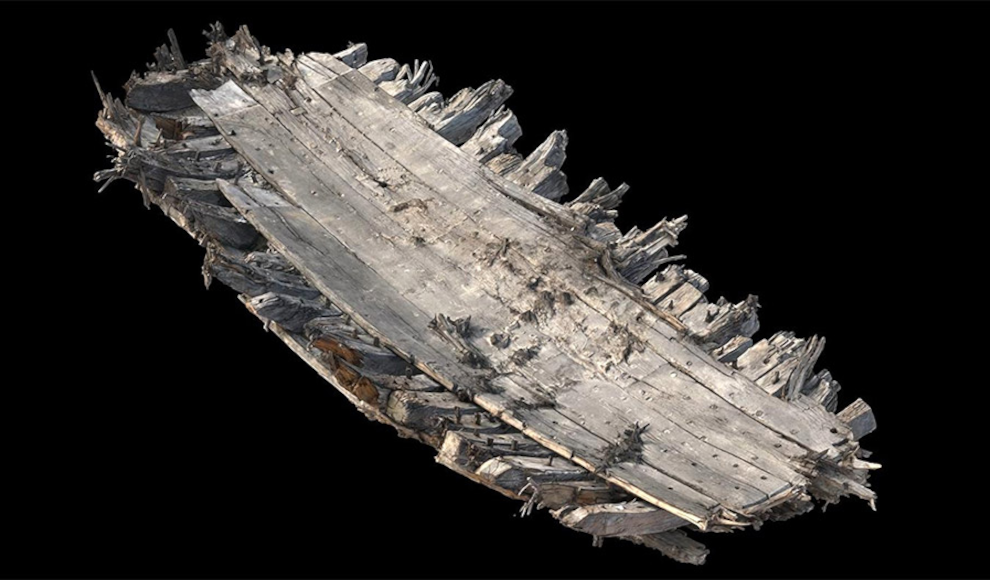 450 Jahre alter Schiffsrumpf (3D-Modell)