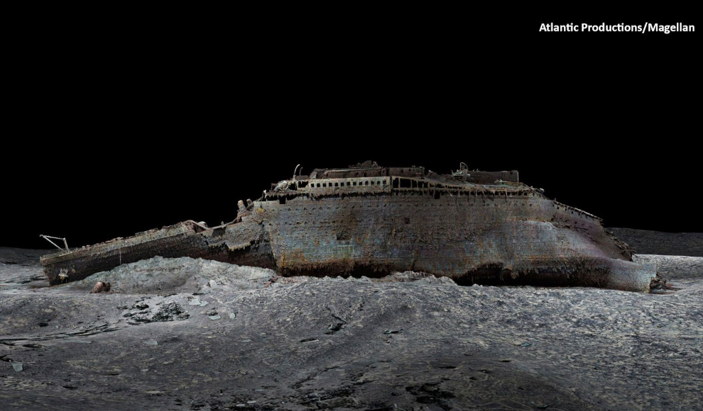 3D-Scan des Titanic-Wracks