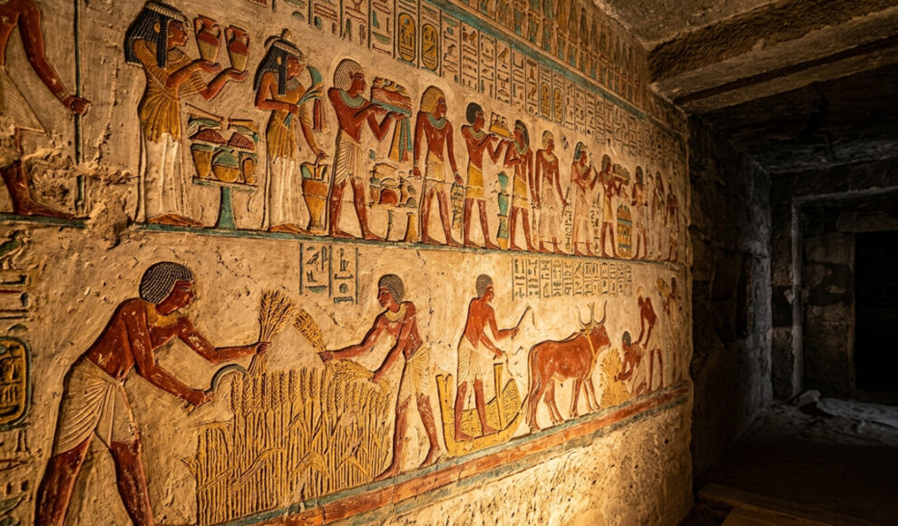 Grabkammer in Ägypten zeigt nach 4.400 Jahren noch ihre Originalfarben