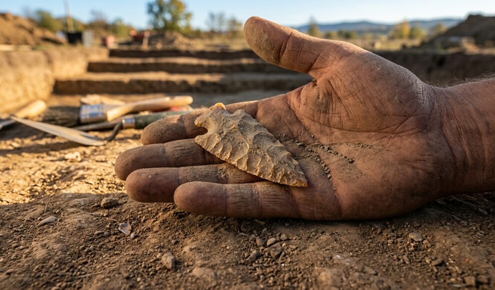 In Bielefeld liegt ein 2.000 Jahre alter Hof unter einer Baugrube