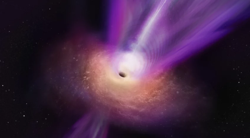 First joint image of a black hole with a jet