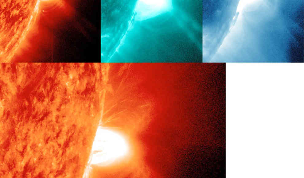 Gewaltiger M-Flare auf der Sonne beobachtet