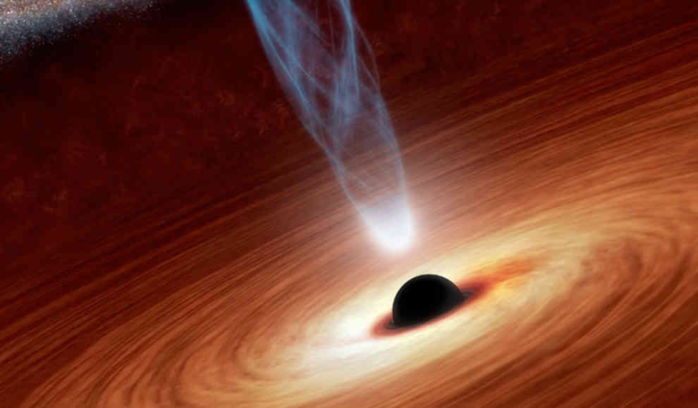 Schwarzes Loch sendet monströse Blitze aus