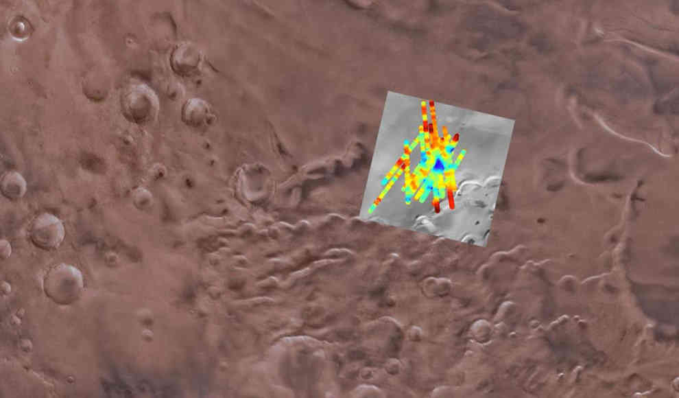 Mars: See aus flüssigem Wasser unter dem Eis entdeckt