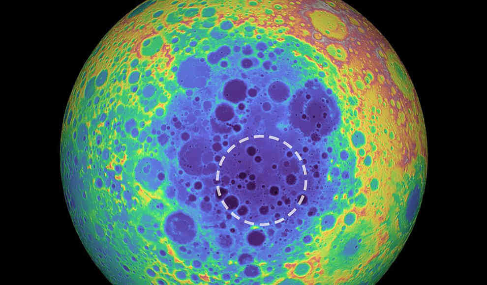 Massenanomalie auf dem Mond könnte Asteroidenkern aus Metall sein