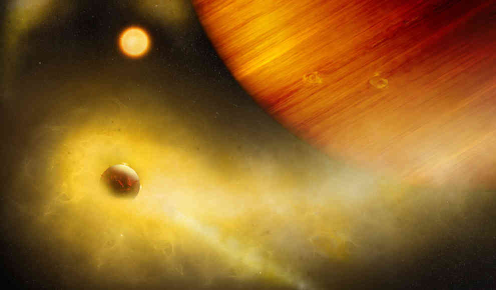 Exoplanet Wasp-49b besitzt vulkanisch aktiven Mond