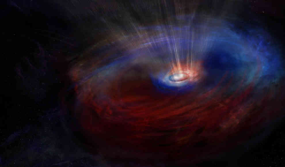 Schwarzes Loch der Spiralgalaxie NGC 1068 