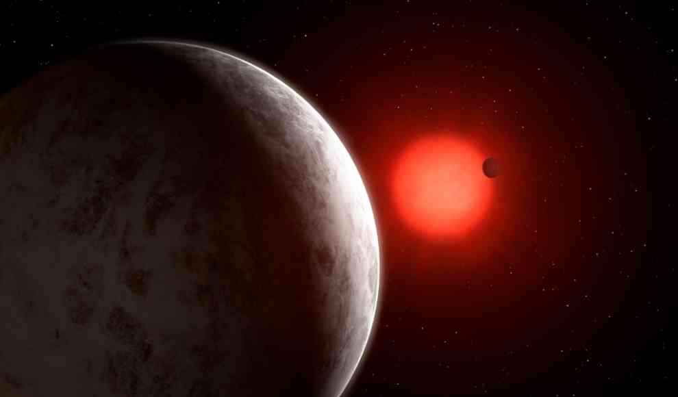 Supererden Gliese 887b und Gliese 887c 