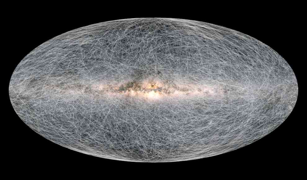 Bewegungen von Sternen in der Milchstraße in den kommenden 400.000 Jahren