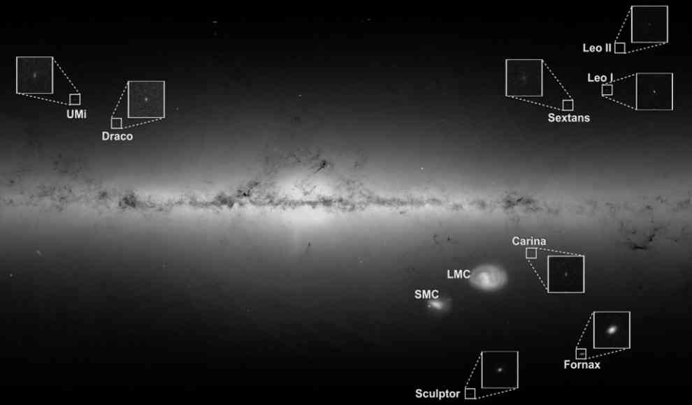 Milchstraße hat deutlich weniger Satellitengalaxien als angenommen