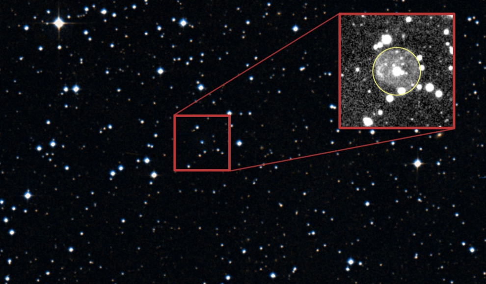 Stern SALT J203959.5-034117 mit Oberflächentemperatur von mehr als 100.000 Grad Celsius
