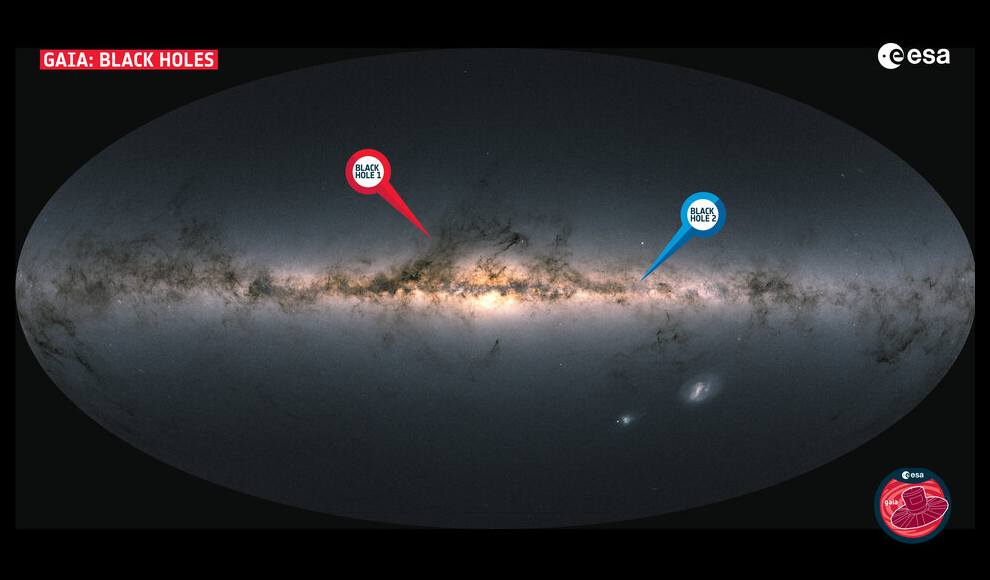 Unsichtbare Schwarze Löcher Gaia BH1 und Gaia BH2