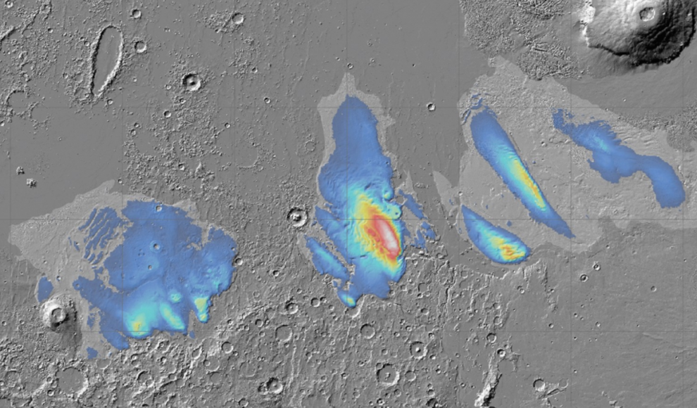 Gefrorenes Wasser auf dem Mars