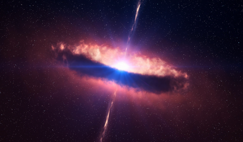 Quasar - Supermassereiches Schwarzes Loch