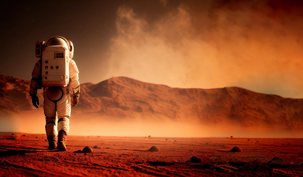 Astronaut auf dem Mars