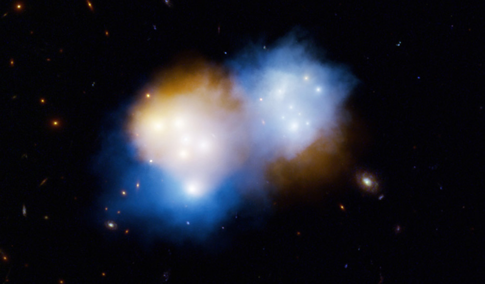 Kollision von massereichen Galaxienhaufen