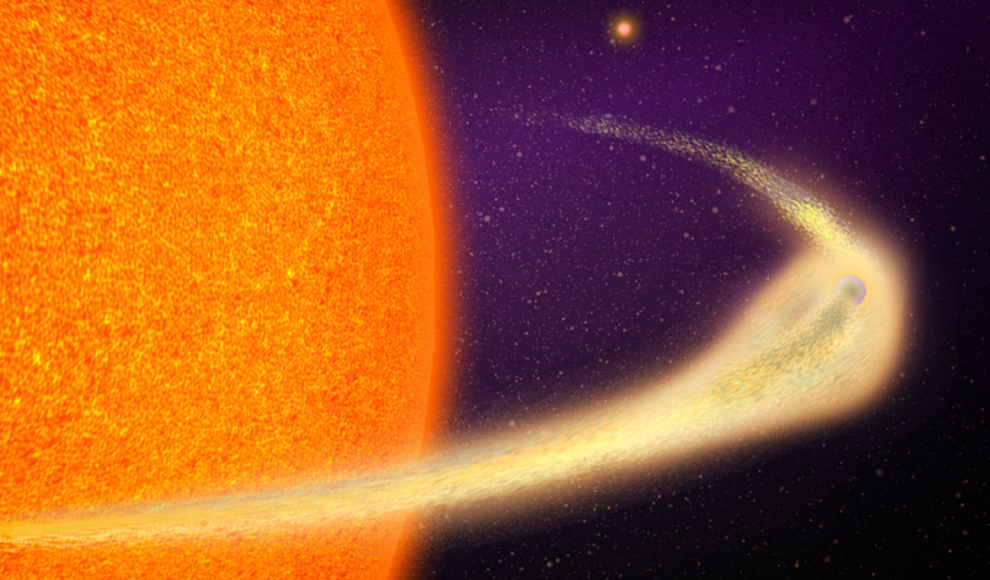 Exoplanet BD+05 4868 Ab verliert Gesteinsmaterial