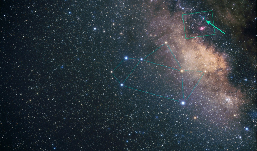 Sternbild Schütze enthält einsames Schwarzes Loch