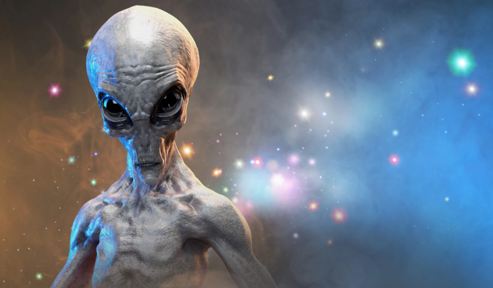 Außerirdischer auf einem Exoplaneten