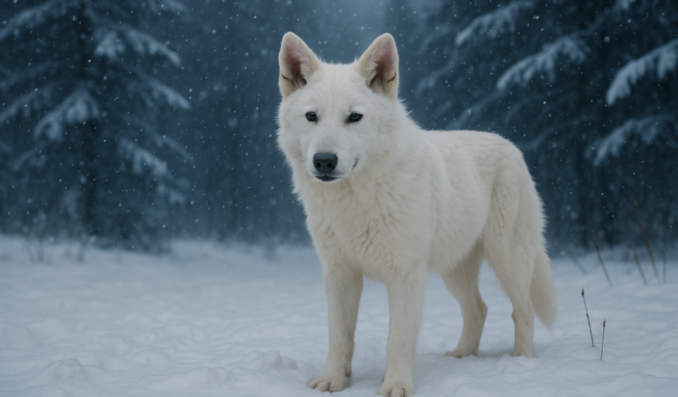Schattenwolf (Aenocyon dirus) im Alter von drei Monaten