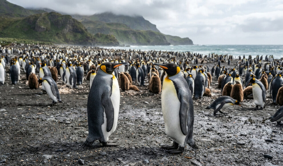 Königspinguine zeigen was ein Leben im Überfluss mit dem Körper macht