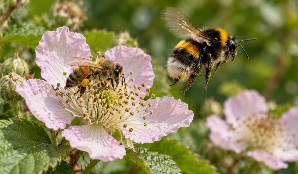 Honigbienen vertreiben andere Bestäuber von ihren Blüten