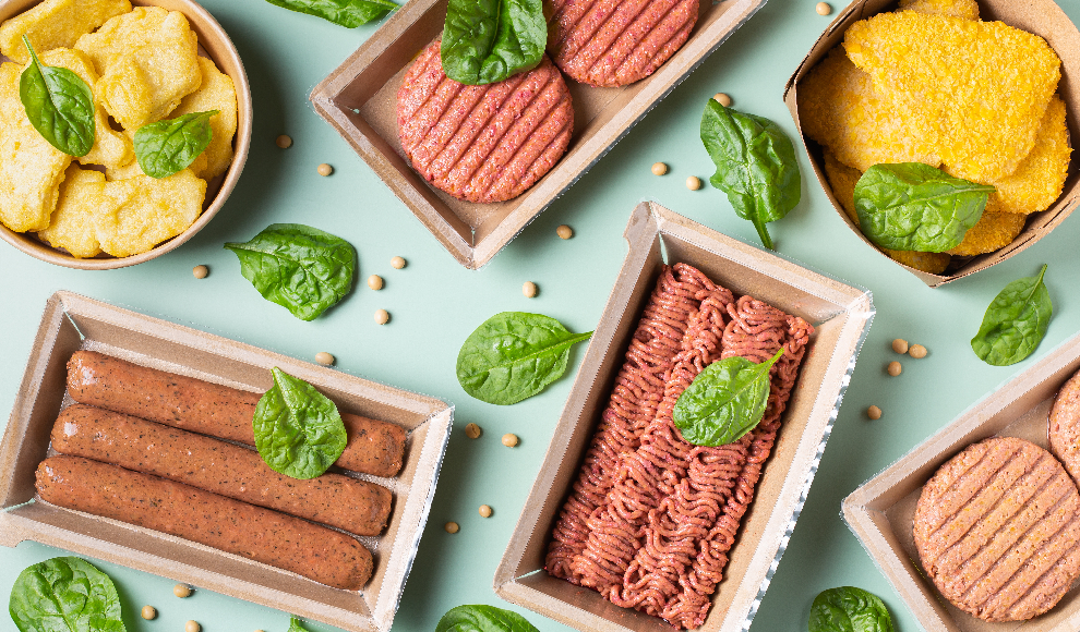 Pflanzliches Fleisch mit saftigem Mundgefühl