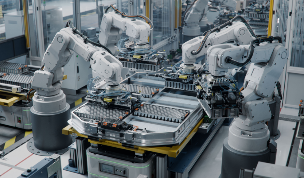 Lithium-Ionen-Akku eines Elektroautos