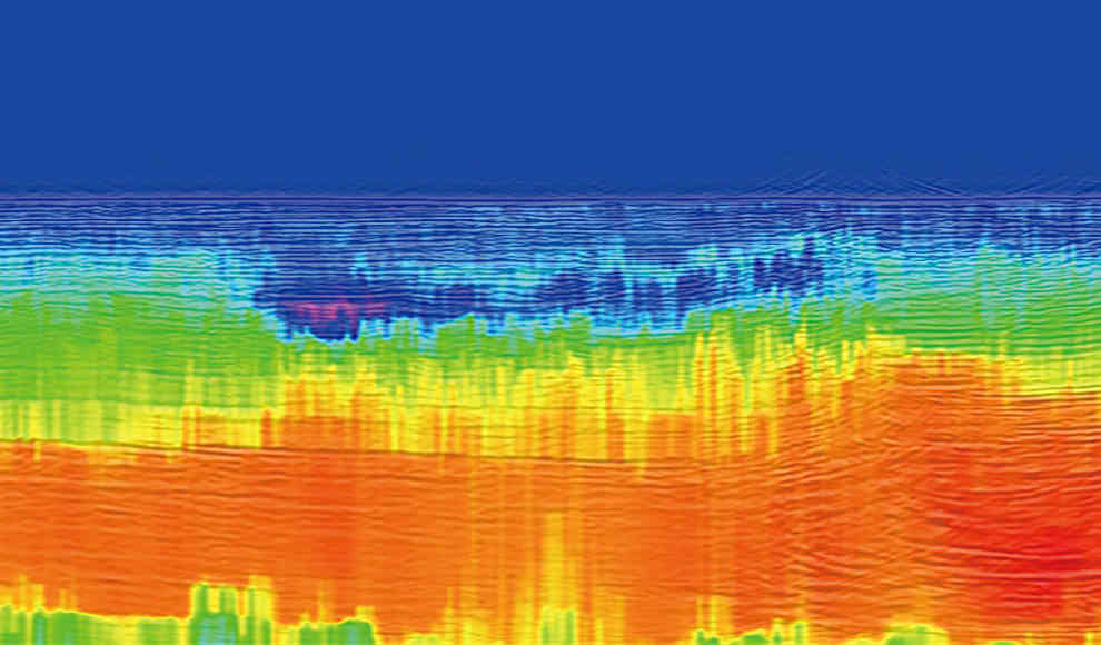 Seismische Messung im Okinawa Becken