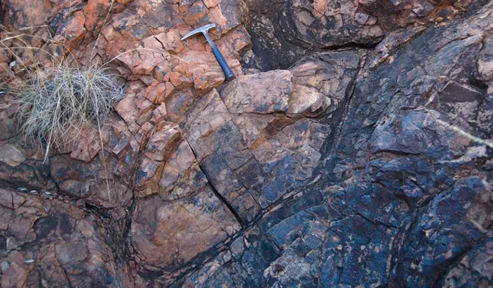 Gestein aus dem Pilbara-Kraton in Australien