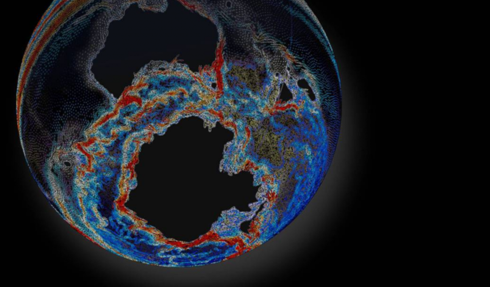 Antarktischer Zirkumpolarstrom, die mächtigste Ozeanströmung des Planeten
