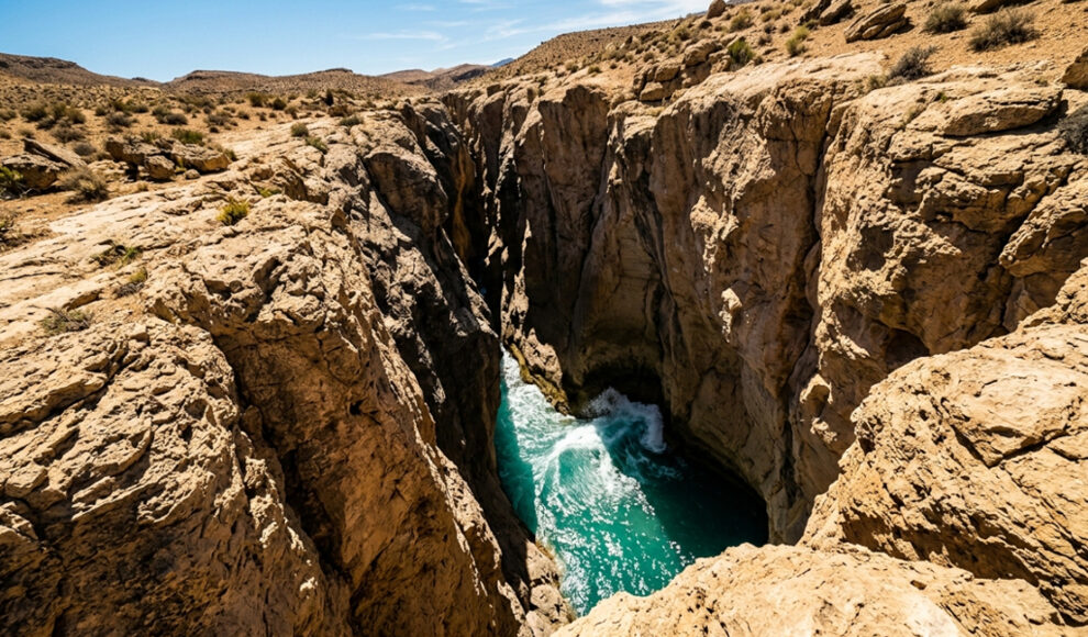 In der Wüste Nevadas reagiert ein Loch auf Erdbeben in Mexiko