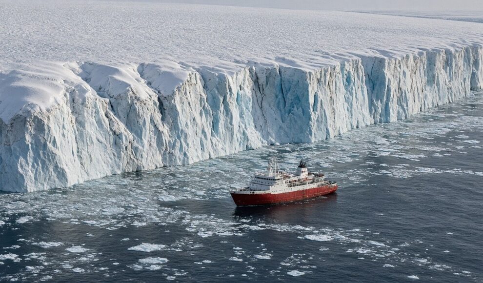 Bis zu 2 Kilometer dickes Schelfeis hielt drei Eiszeit-Eisschilde