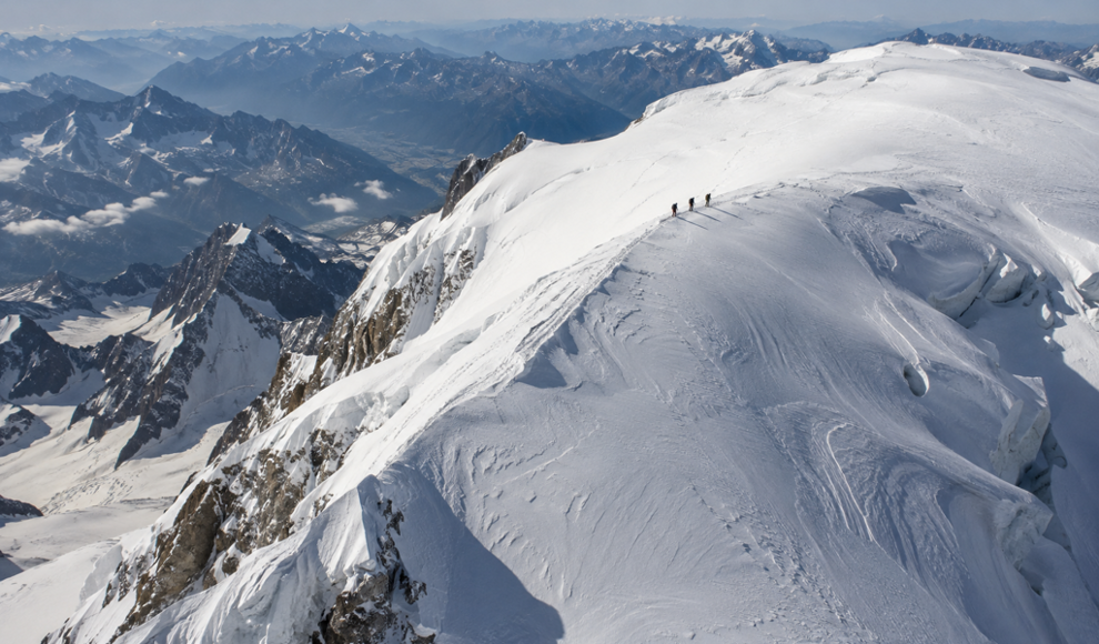 Der Mont Blanc wächst zunehmend