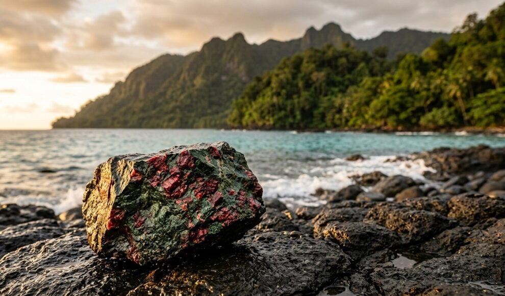 Gestein aus 90 Kilometern Tiefe liegt in Papua-Neuguinea offen