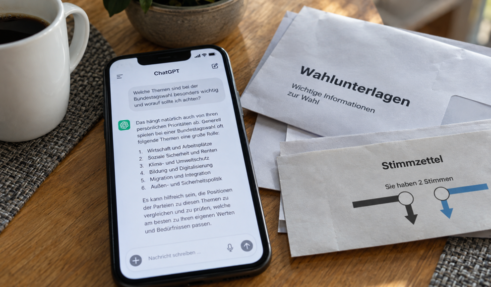 KI-Chatbots vermitteln politisches Wissen ähnlich wirksam wie Google