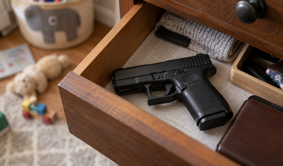 Mehr als die Hälfte befragter US-Eltern lagert ihre Schusswaffen unsicher