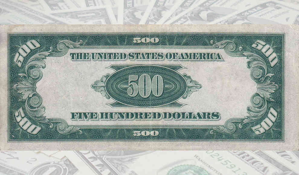 Die 100 000 Dollar Banknote Der Usa