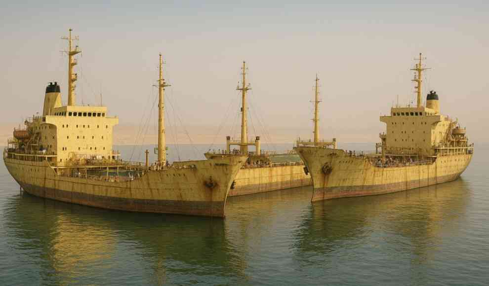 Gelbe Flotte im Suezkanal