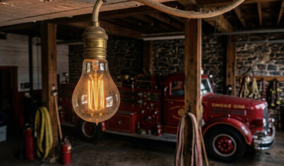 Die älteste Glühbirne der Welt brennt seit 1901 in einer Feuerwache