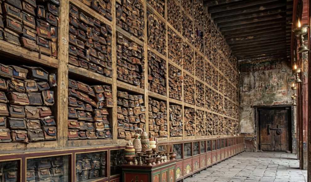 Im Sakya-Kloster lagern 84.000 Bücher, die jahrhundertelang niemand öffnete