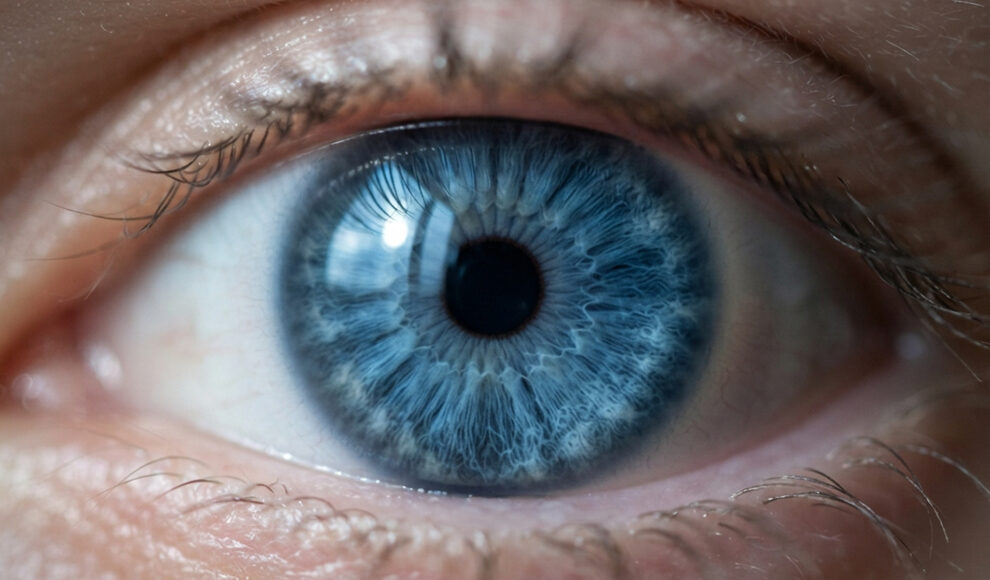 Blaue Augen gehen auf einen einzigen Menschen zurück