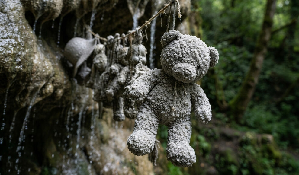 In Englands versteinerndem Brunnen erstarren Alltagsdinge zu Stein
