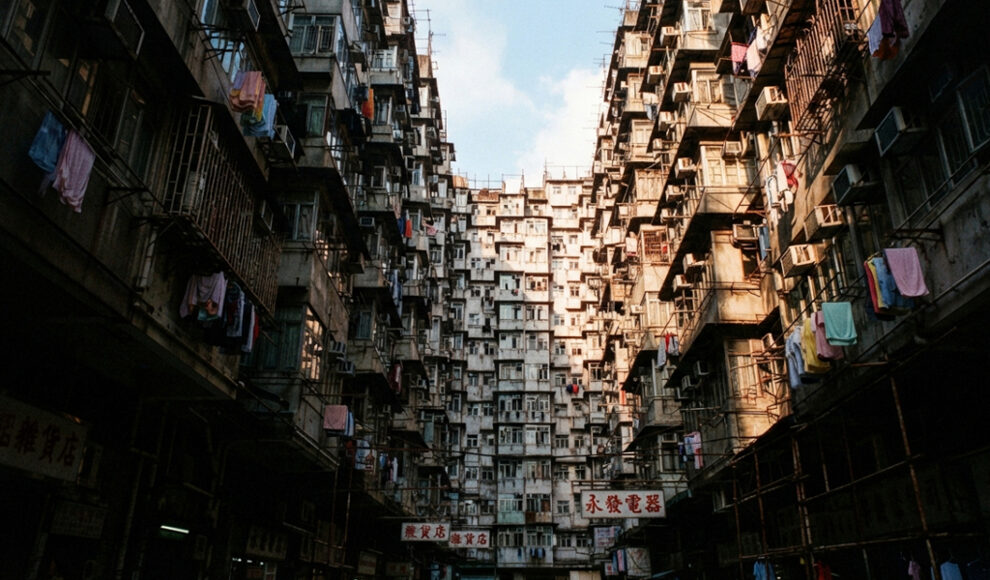 In Kowloon Walled City lebten 33.000 Menschen auf 2,6 Hektar