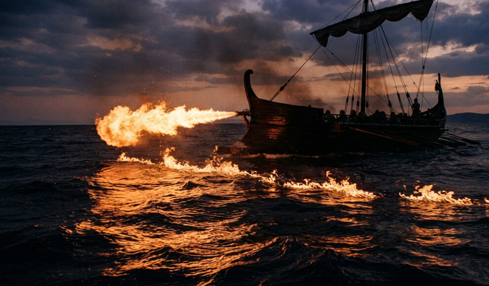Verlorenes Rezept: Kaum löschbares Griechisches Feuer brannte auf Wasser