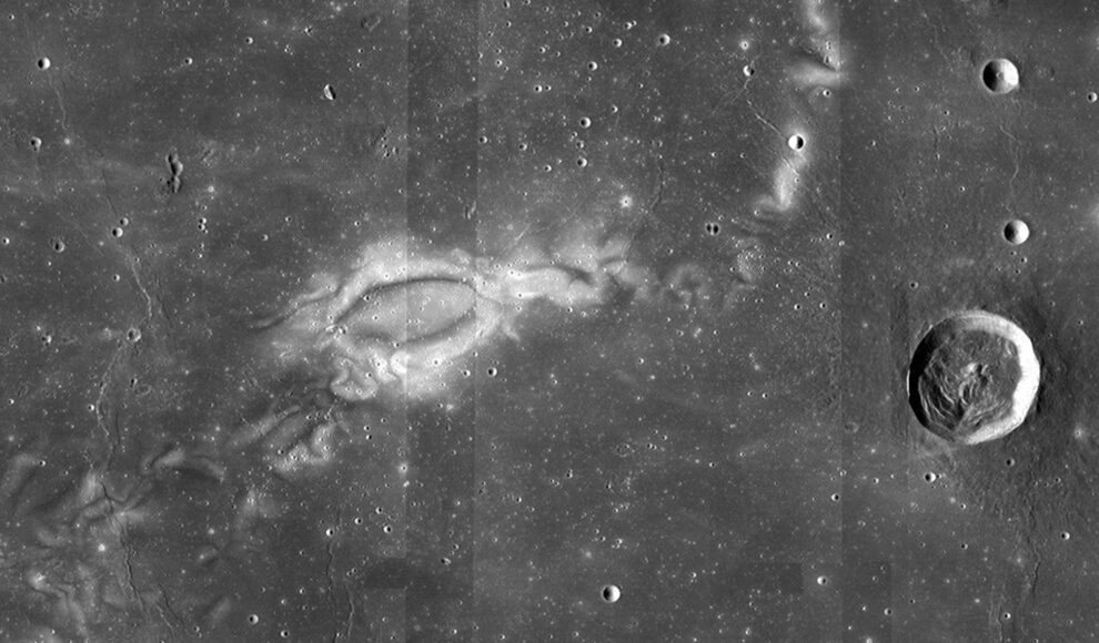 Auf dem Mond ist ein 70 Kilometer langer Wirbel, der keinen Schatten wirft