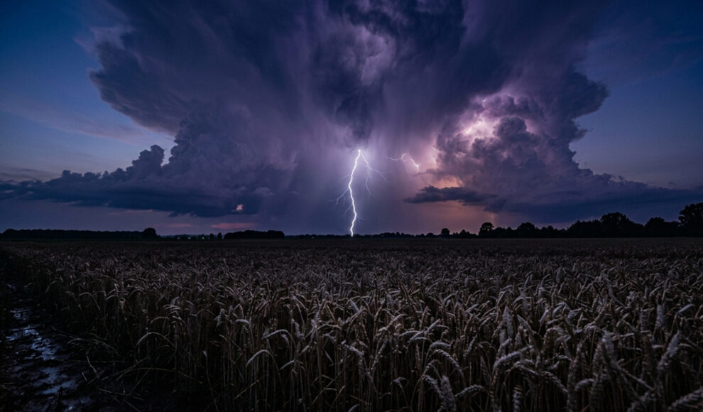 Gewitterwolken sind zehnmal zu schwach, um einen Blitz zu zünden